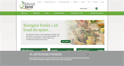Desktop Screenshot of billundvand.dk